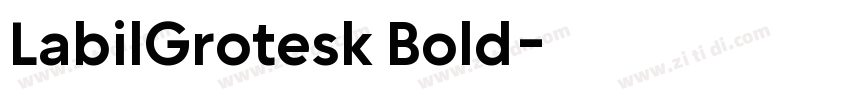 LabilGrotesk Bold字体转换
